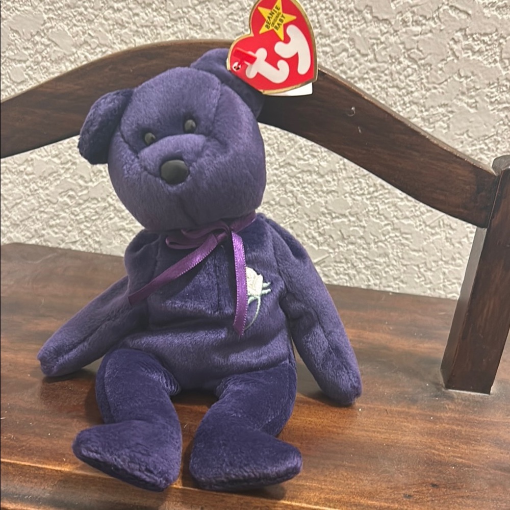 Ty Purple Plush Stuffed Animal Bear